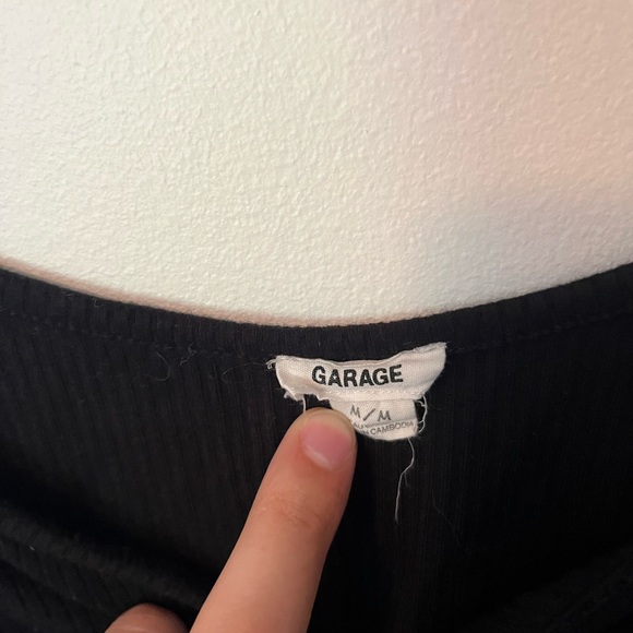 Garage Knot Front Cropped Tank, M - Picture 3 of 3